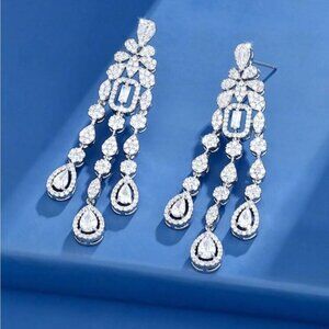 Crystal drop Earrings Q579